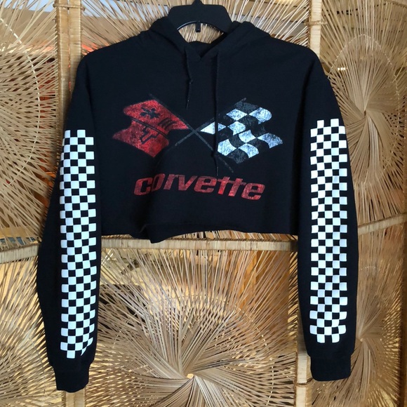 Gildan Tops - Corvette Cropped Hoodie